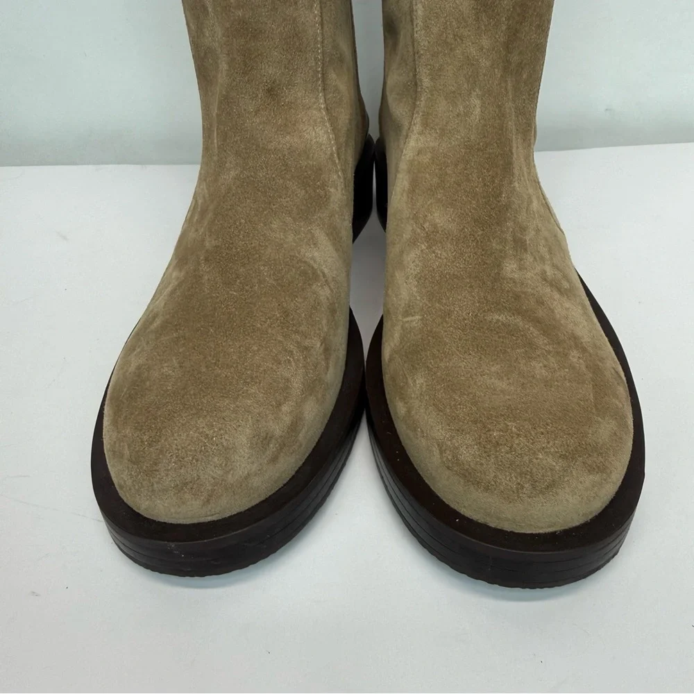 New Stuart Weitzman Mercer Bold Suede Knee Boots Sz 7.5